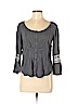 American Eagle Outfitters 100% Viscose Gray 3/4 Sleeve Blouse Size M - photo 1