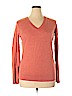 Ann Taylor LOFT Outlet 100% Cotton Orange Pullover Sweater Size XL - photo 1