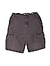 Old Navy 100% Cotton Solid Gray Cargo Shorts Size 10 - photo 1