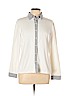 J. McLaughlin White Long Sleeve Button-Down Shirt Size L - photo 1