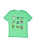 Gap Kids 100% Cotton Graphic Green Short Sleeve T-Shirt Size 6 - 7 - photo 1