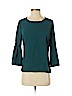 Meraki 100% Polyester Teal 3/4 Sleeve Blouse Size M - photo 1