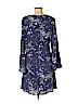 Ann Taylor LOFT 100% Polyester Blue Casual Dress Size 6 - photo 2