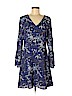 Ann Taylor LOFT 100% Polyester Blue Casual Dress Size 6 - photo 1