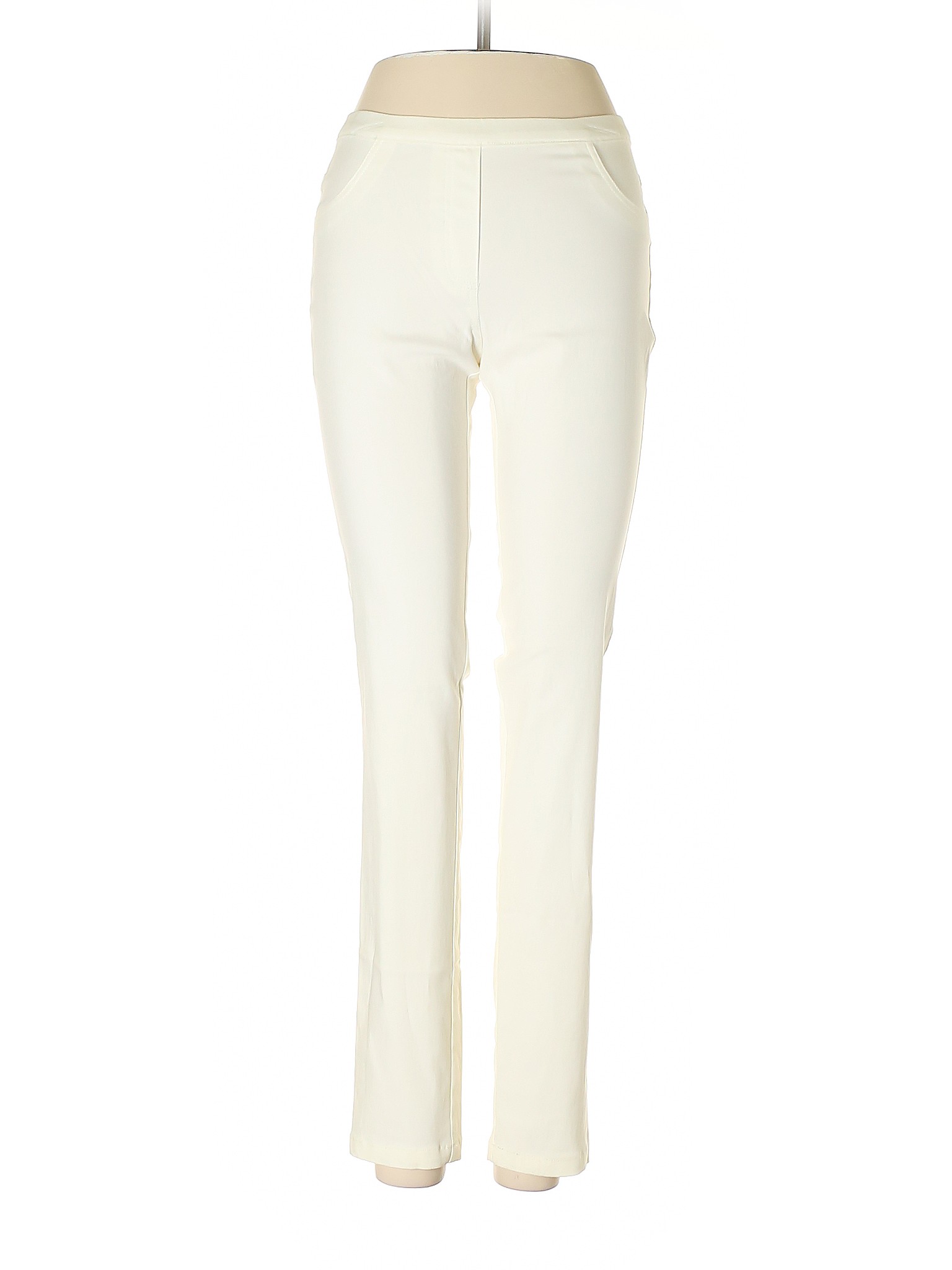 Pure Amici Solid Ivory Casual Pants Size XS - 74% off | thredUP