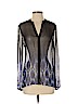 Elie Tahari 100% Silk Black Long Sleeve Silk Top Size XS - photo 1