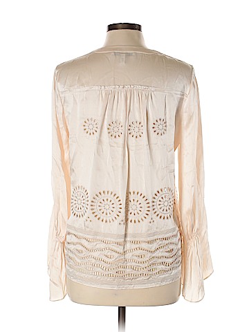 10 Crosby Derek Lam Long Sleeve Silk Top (view 2)