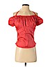Nina Ricci 100% Cotton Red Short Sleeve Blouse Size EU (FR) 36 / US 4 - photo 1
