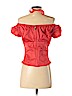 Nina Ricci 100% Cotton Red Short Sleeve Blouse Size EU (FR) 36 / US 4 - photo 2