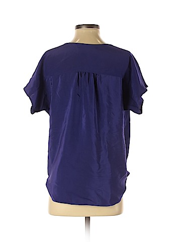 Amanda Uprichard Short Sleeve Silk Top (view 2)