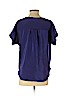Amanda Uprichard 100% Silk Purple Short Sleeve Silk Top Size S - photo 2