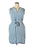 Eddie Bauer 100% Cotton Blue Casual Dress Size 14 - photo 1