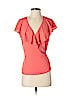 Chelsea28 100% Polyester Pink Short Sleeve Blouse Size S - photo 1