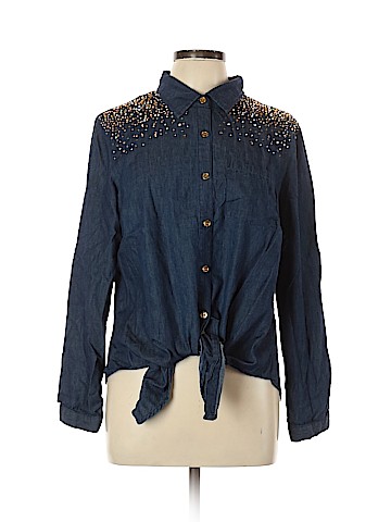 Ashley Stewart Long Sleeve Button-Down Shirt (view 1)