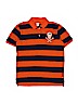 Gap Kids 100% Cotton Stripes Graphic Orange Short Sleeve Polo Size XL (youth) - photo 1
