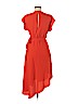 Topshop 100% Polyester Orange Casual Dress Size 6 - photo 2