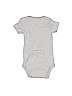 Carter's 100% Cotton Gray Short Sleeve Onesie Size Preemie - photo 2