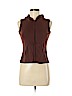 August Silk 100% Cotton Brown Zip Up Hoodie Size M (petite) - photo 1