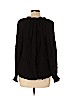 H&M 100% Viscose Black Long Sleeve Blouse Size 12 - photo 2