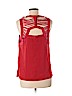 Yigal Azrouël New York 100% Silk Red Sleeveless Silk Top Size 6 - photo 2