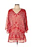Chico's 100% Polyester Red 3/4 Sleeve Blouse Size XL (3) - photo 1