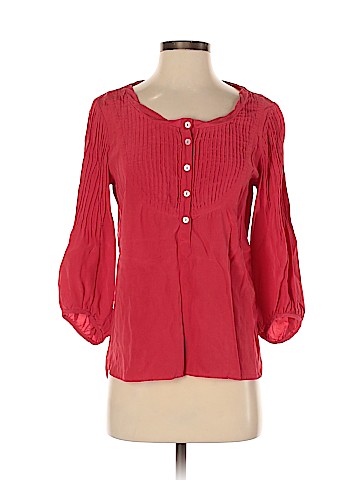 Tibi 3/4 Sleeve Silk Top (view 1)