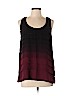 Aqua 100% Polyester Black Sleeveless Blouse Size L - photo 1
