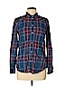 American Eagle Outfitters 100% Cotton Blue Long Sleeve Button-Down Shirt Size S - photo 1