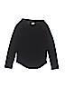 Justice Solid Black Long Sleeve T-Shirt Size 10 - photo 1