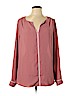 ModCloth 100% Polyester Pink Long Sleeve Blouse Size XL - photo 1