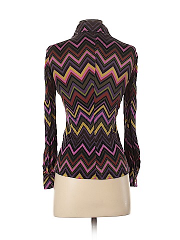Trina Turk Long Sleeve Silk Top (view 2)