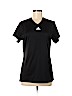 Adidas 100% Polyester Black Active T-Shirt Size M - photo 1
