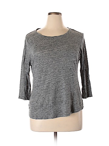 Ann Taylor LOFT 3/4 Sleeve T-Shirt (view 1)