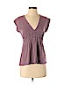Theory Purple Short Sleeve Top Size S - photo 1