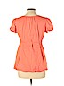 Motherhood 100% Cotton Orange Short Sleeve Blouse Size L - photo 2