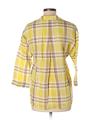 Lafayette 148 New York 3/4 Sleeve Button-Down Shirt (view 2)