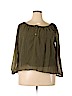 J.Crew 100% Rayon Green Long Sleeve Blouse Size XXL - photo 1