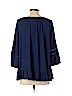 New Directions Blue 3/4 Sleeve Top Size XL - photo 2