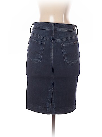 7 For All Mankind Denim Skirt (view 2)