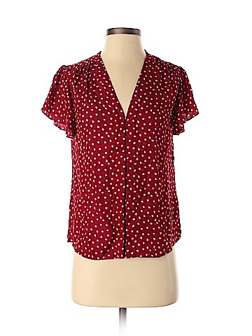 Rebecca Taylor Short Sleeve Silk Top (view 1)