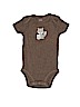 Just One You Brown Short Sleeve Onesie Size 3 mo - photo 1