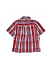 George 100% Cotton Checkered-gingham Red Short Sleeve Button-Down Shirt 18-24 MO / 24 MO - photo 2