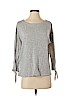 Ann Taylor LOFT Gray 3/4 Sleeve Top Size S - photo 1