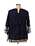 Style&Co Blue 3/4 Sleeve Top Size 1X - photo 2