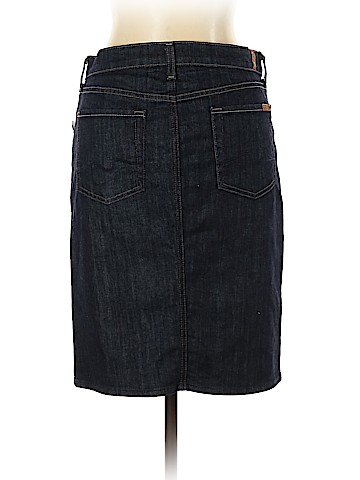 7 For All Mankind Denim Skirt (view 2)