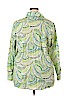 Koret 100% Cotton Green Long Sleeve Blouse Size 16 - photo 2