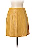 Zara Basic Yellow Faux Leather Skirt Size M - photo 1