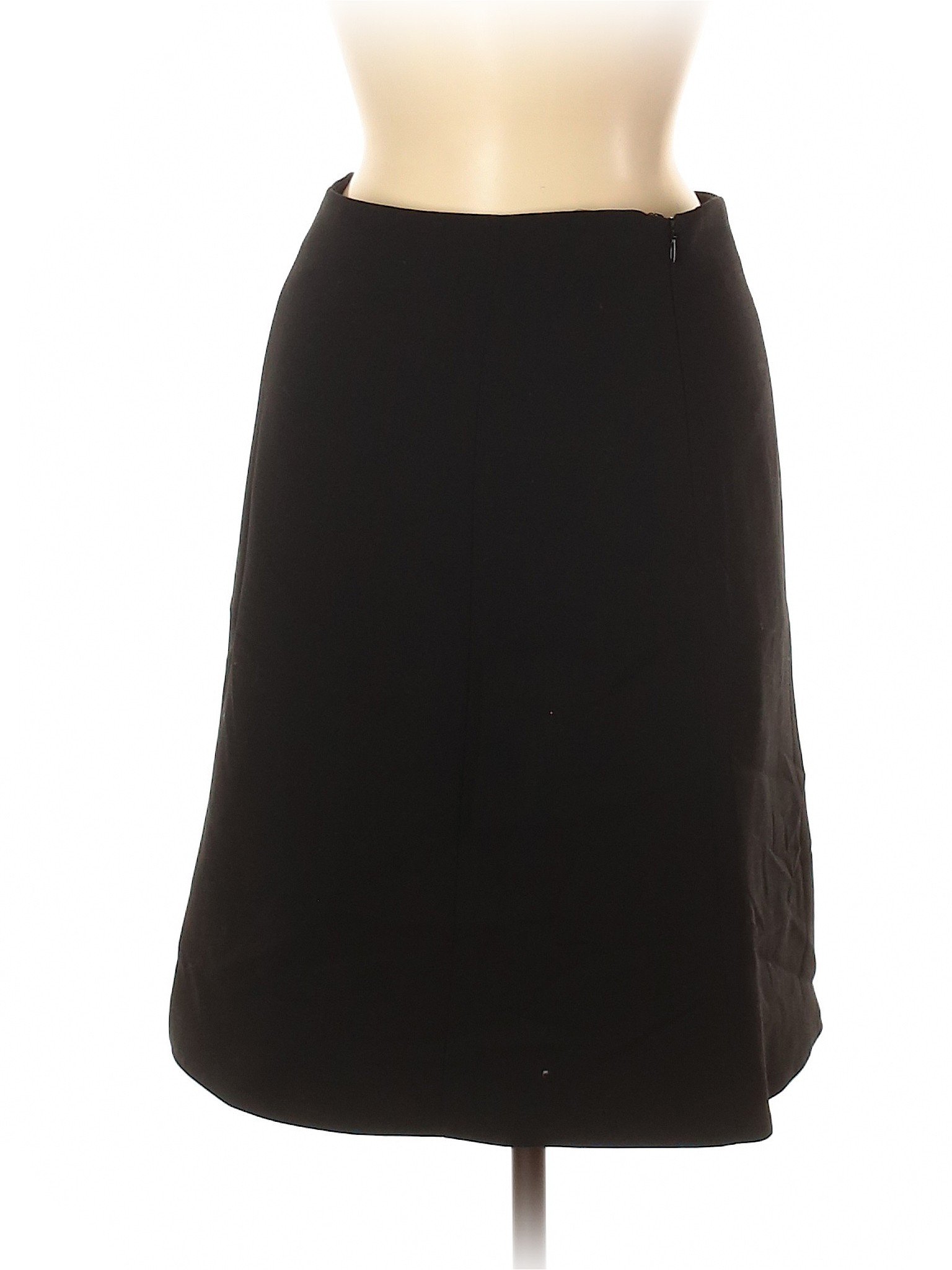 Ralph Lauren Collection 100% Wool Solid Black Wool Skirt Size 6 - 71% ...
