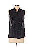 Kenneth Cole New York 100% Polyester Black Sleeveless Blouse Size L (petite) - photo 1
