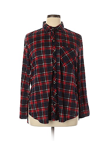 Polly & Esther Long Sleeve Button-Down Shirt (view 1)